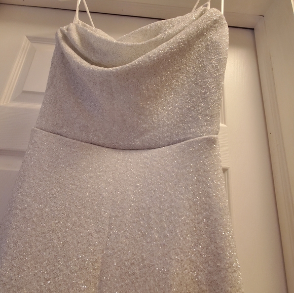 Erica Cowl Neck Mermaid Glitter Formal Dress - Picture 6 of 7